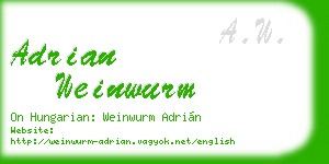 adrian weinwurm business card