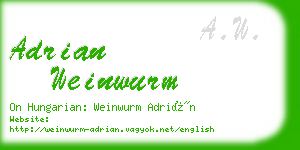 adrian weinwurm business card